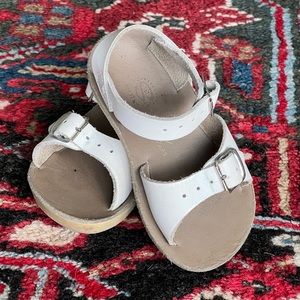 Sun-San Saltwater White Leather Sandals